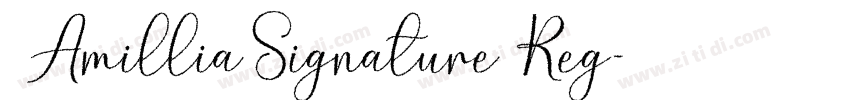 AmilliaSignature Reg字体转换 AmilliaSignature Reg字体转换
